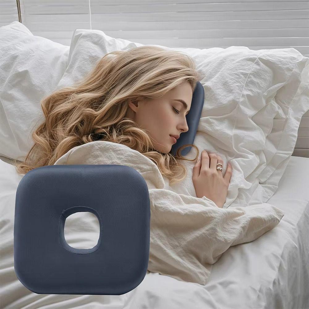 Foam Ear Guard Pillow Slow Rebound Ear Hole Donut Pillow  Pressure Sores Prevention
