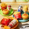 Hamburger French Fries Cola Ice Cream Transforming Robot Toy For Kids