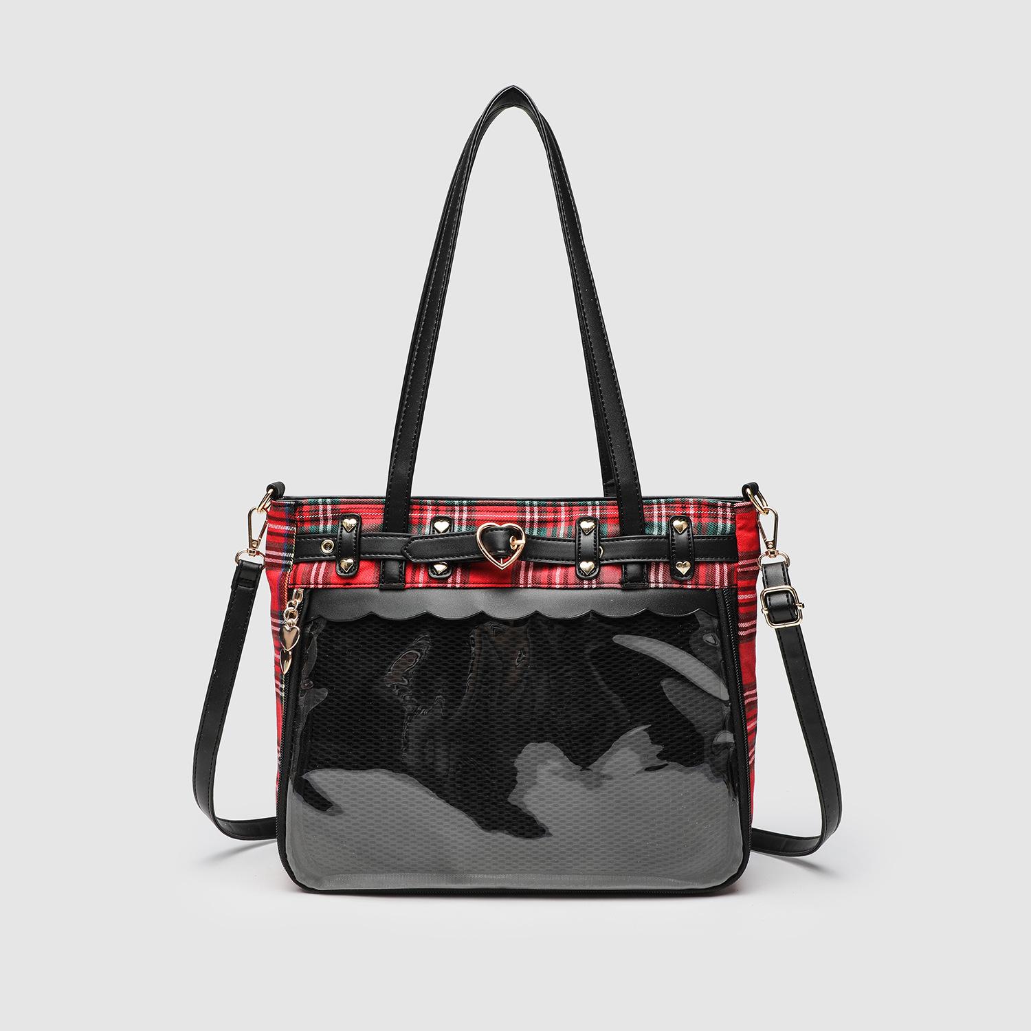 Chain Portable Shoulder Bag Niche Design Two-Dimensional Element Student Small Food Allowance Pain Bag Commuter Messenger Bag красный