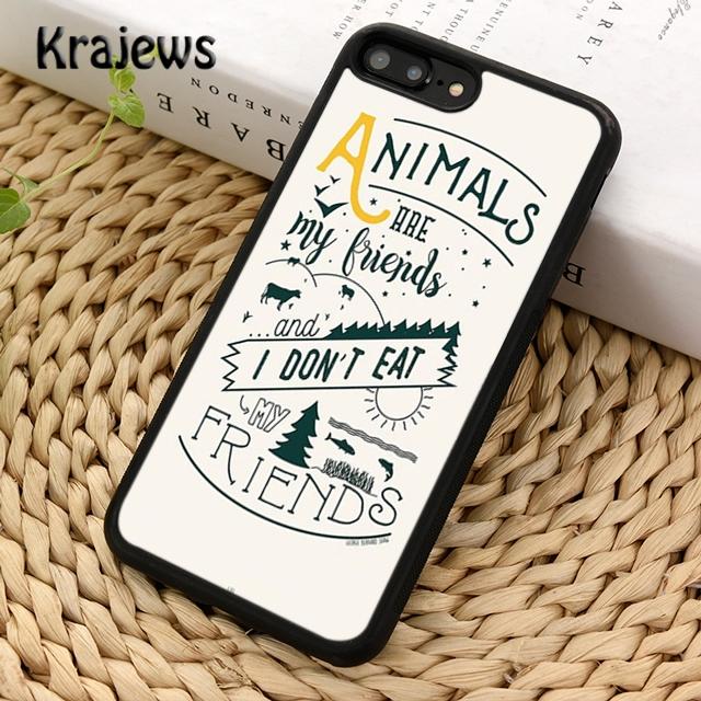 Krajews VEGAN ZITATE LIEBE VEGGIE Weiche Handyhülle Cover Für iPhone 14 5 6s 7 8 plus X XR XS 11 12 13 pro max Samsung S21 S22ultra