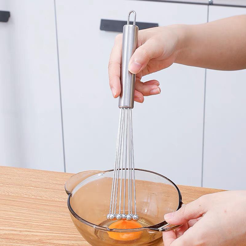 Handmixer und Sahneaufschläger aus Edelstahl, 8-Ball, für das Backen