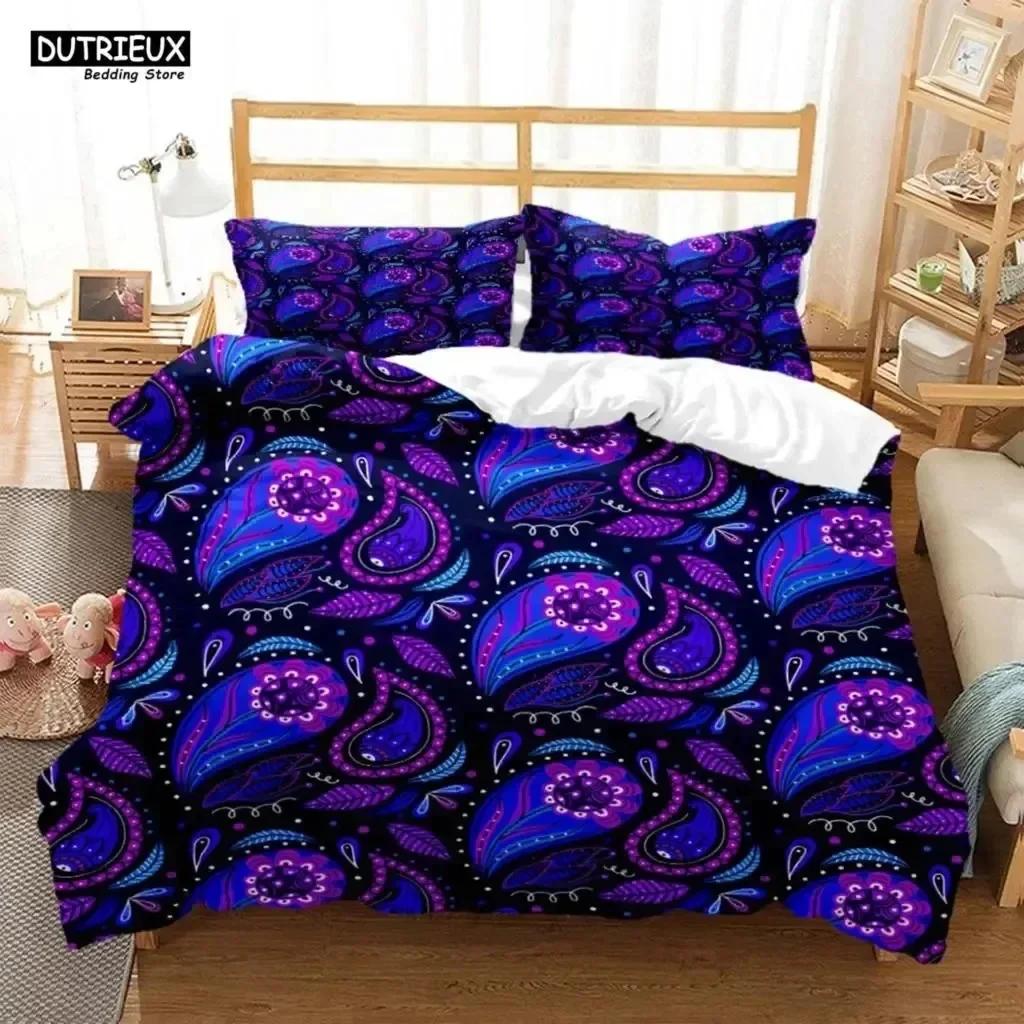 

3D Print Paisley Ethnic Style Comfortable Duvet Quilt Cover Pillowcase Bedding Set Children Bedroom Decoration Home Textile 70x133cm