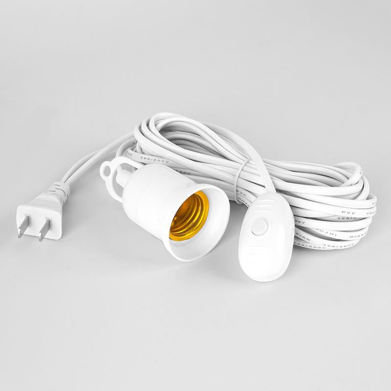 1Pc 10m Power Cord Cables E27 Lamp Base Holder With Switch Wire For Pendant Led Bulbs Fixture Hanglamp Suspension Socket
