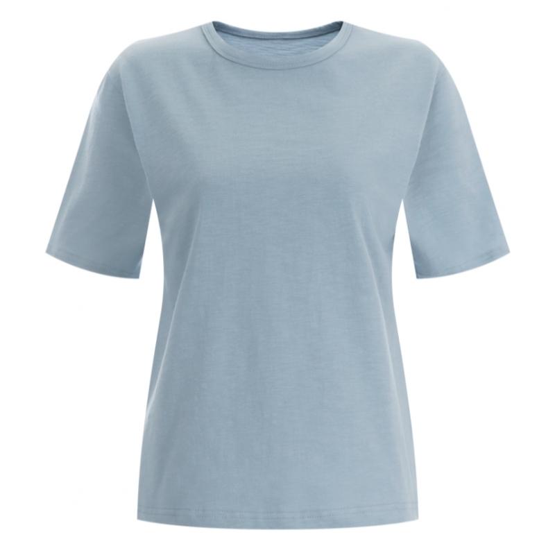 Shop Women Slub Round 20s 100 CoTTon Summer ShorT Sleeve T shirT Dai Wsh 1201