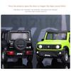 1/24 Scale Suzuki Jimny Alloy Off Road Diecast Model Hight Simulation Sond Light Pull Back Toy Decorative Trendy Ornaments Gifts