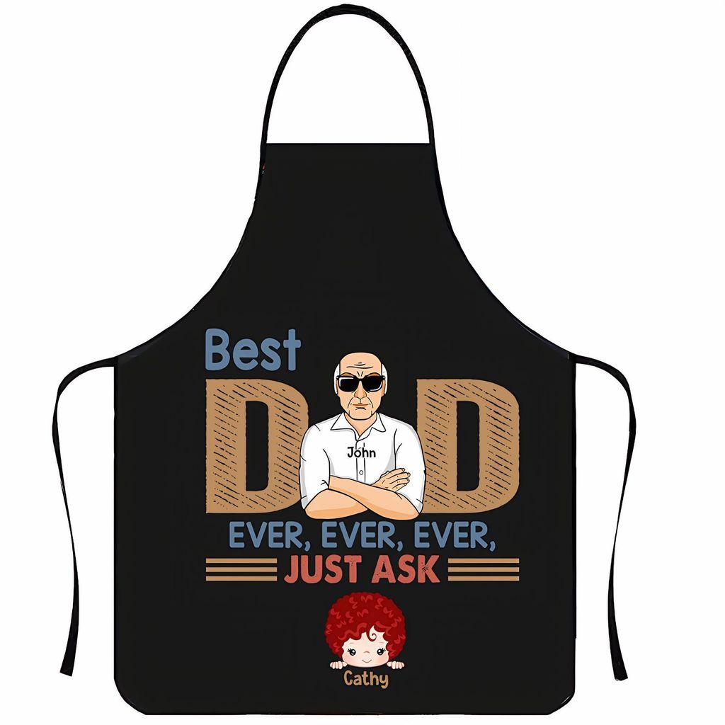 Nosleeve Waterproof Apron For Kitchen And Grilling With Colorful Abstract Design