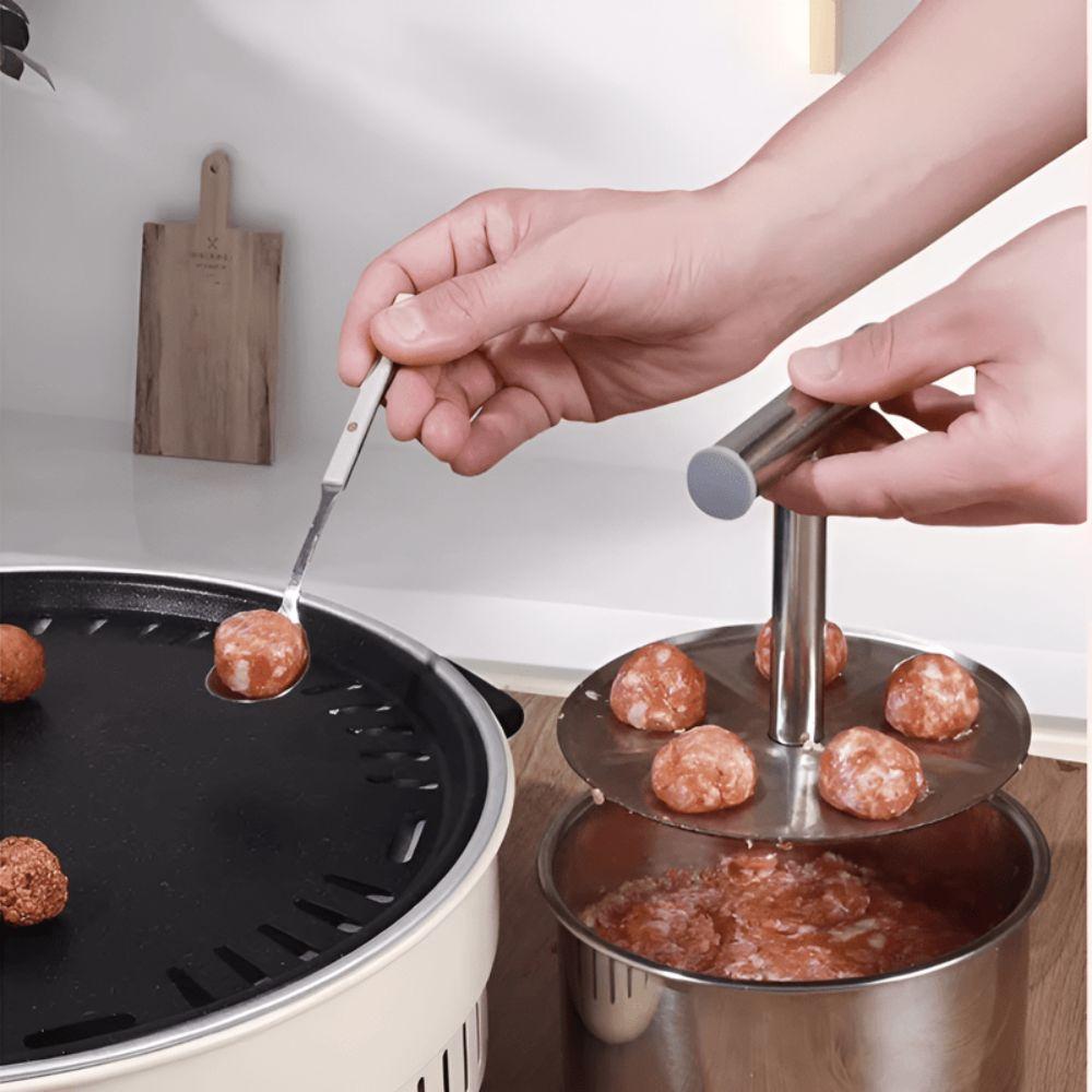 Stainless Steel Hand Press Meatball Maker Efficient Meatball Shrimp Slide Mold  Restaurant Kitchens