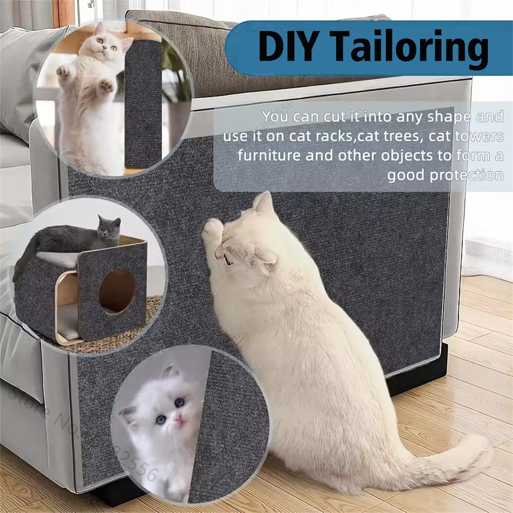 Anti Cat Scratch Sofa Cat Crawling Mat Sofa Protection Grinding Climbing Frame Self-adhesive Carpet Cats Scratch Board Cat Toys