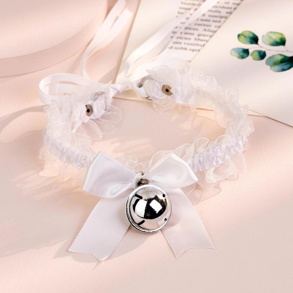 Cute Fashion Creative Women Gothic Simple Sexy Lace Collar Pendant Bow Knot Bell Choker Necklace Dress Girls Party Jewelry