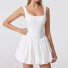 Cross-Border Nude Feel Yoga Two-Piece Women's Anti-Exposure Fitness Tennis Skirt