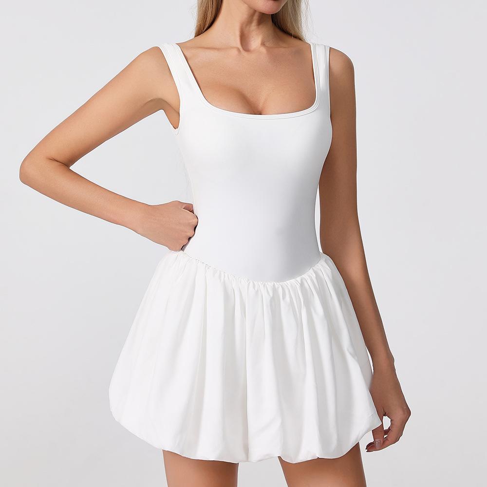 Cross-Border Nude Feel Yoga Two-Piece Women's Anti-Exposure Fitness Tennis Skirt