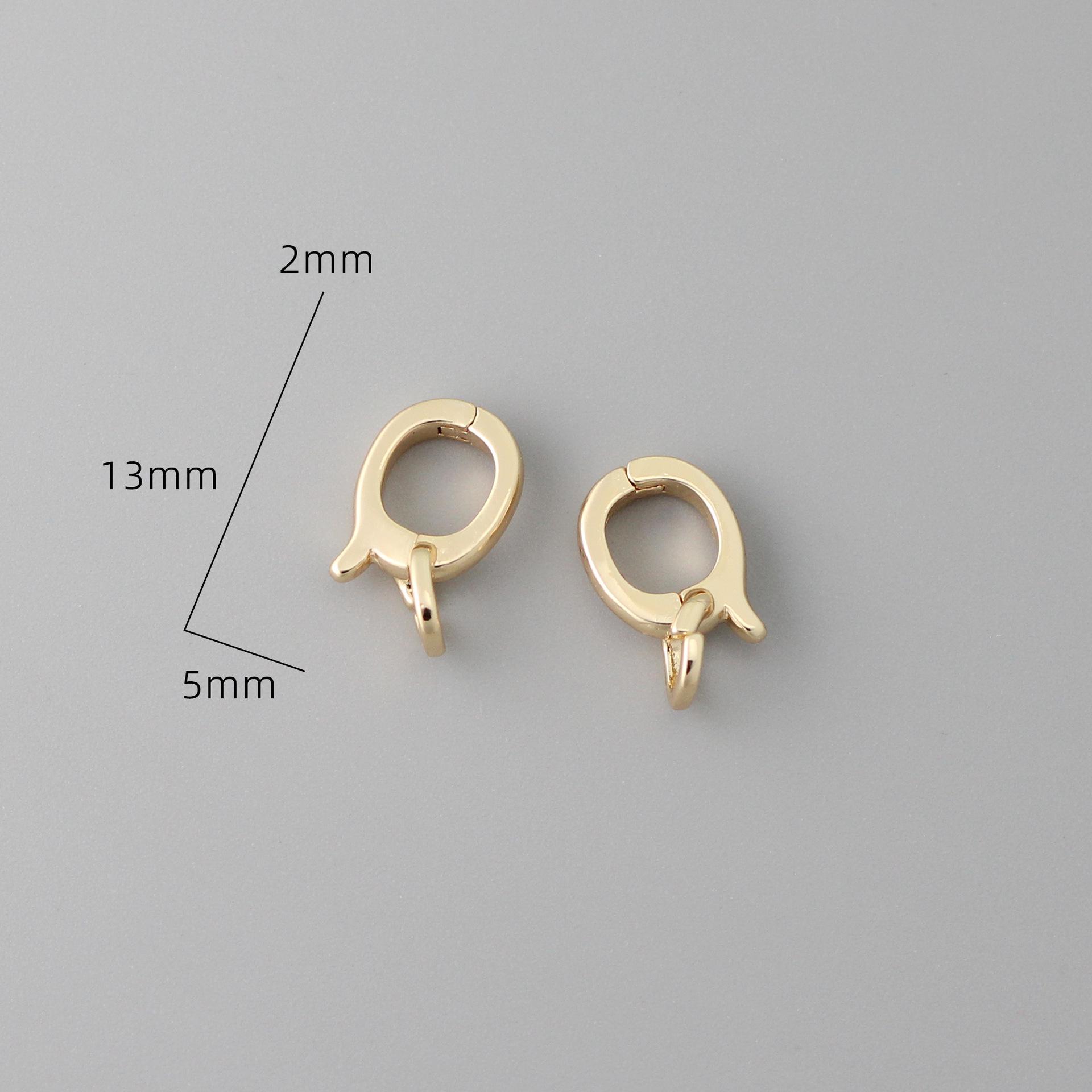Copper-Plated Gold Platinum Pendant Clasp for DIY Jewelry Pearl Necklace Connector