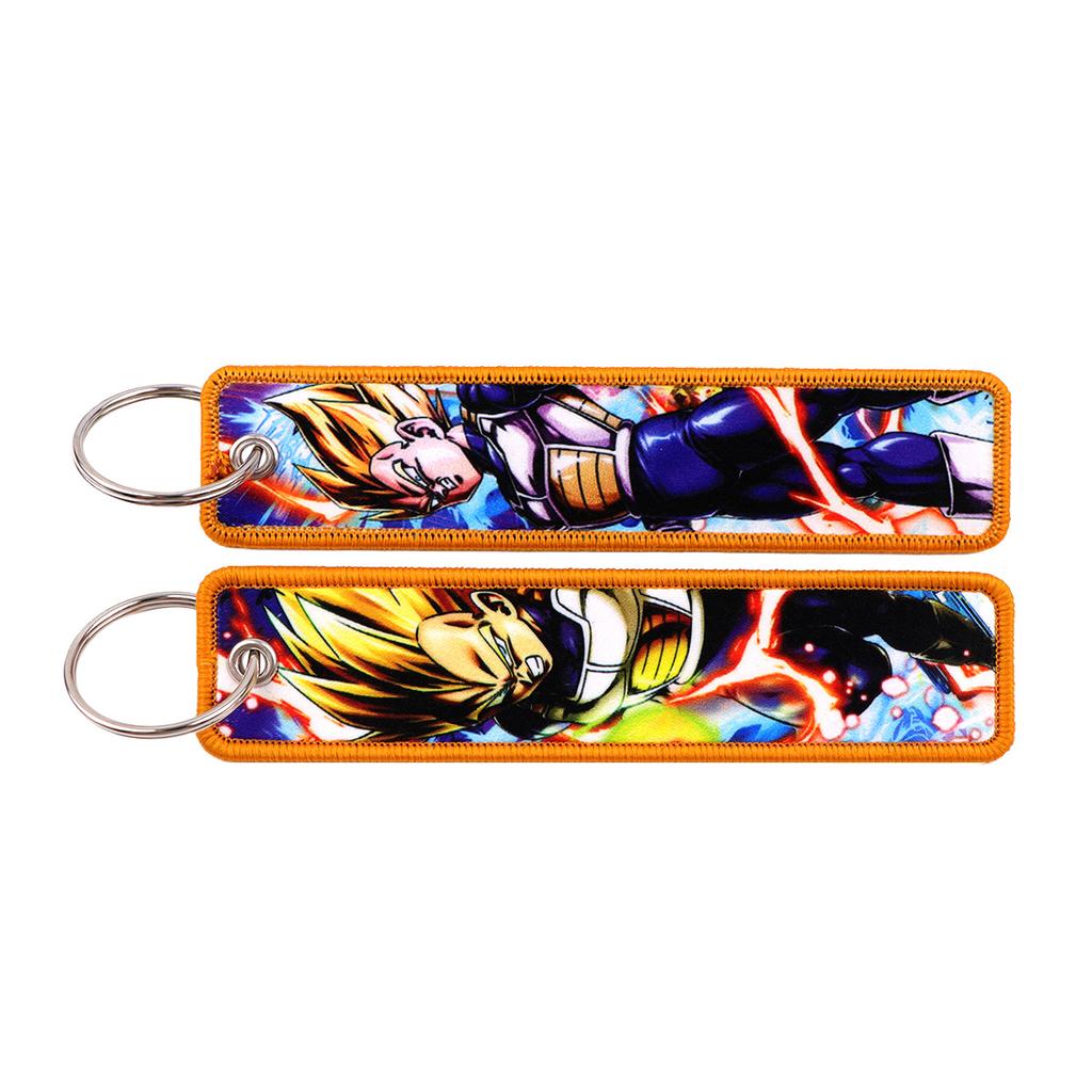 Cool Anime Key Tag Keychain Backpack Holder Goku Master Roshi Cartoon Anime Key Chain Bag Car Keyring Accessories Gifts