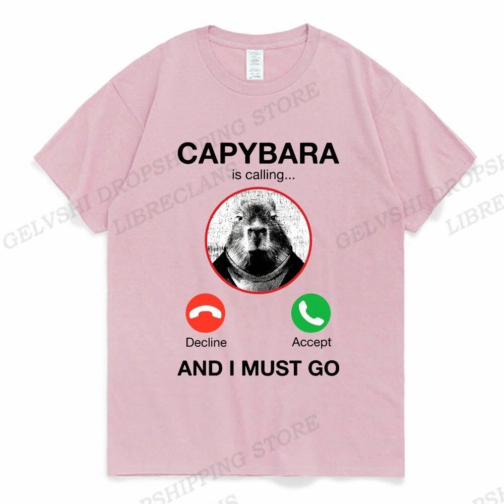 Camiseta Divertida de Carpincho Unisex Camiseta de Moda Algodón Camiseta Niños Hip Hop Tops Camisetas Camiseta Mujer Camisetas Niño Ropa Unisex Animal