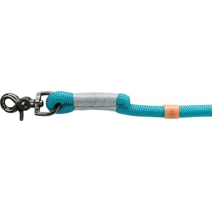 Laisse - TRIXIE - BE NORDIC - Nylon - 1,00 m - Pétrole/Gris clair - S/M
