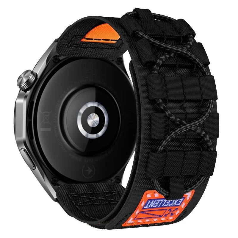 Bracelet en Nylon 20 22mm Pour Huawei Watch 4Pro GT4 46mm Bracelet Pour Samsung Galaxy Watch 7 6 5 4 40 44mm Pour Amazfit Balance GTR 4 47mm