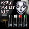 Single Black Matte Halloween Face and Body Paint Stick for Costume Party Makeup Long Lasting Safe Cream Makeup for Kids