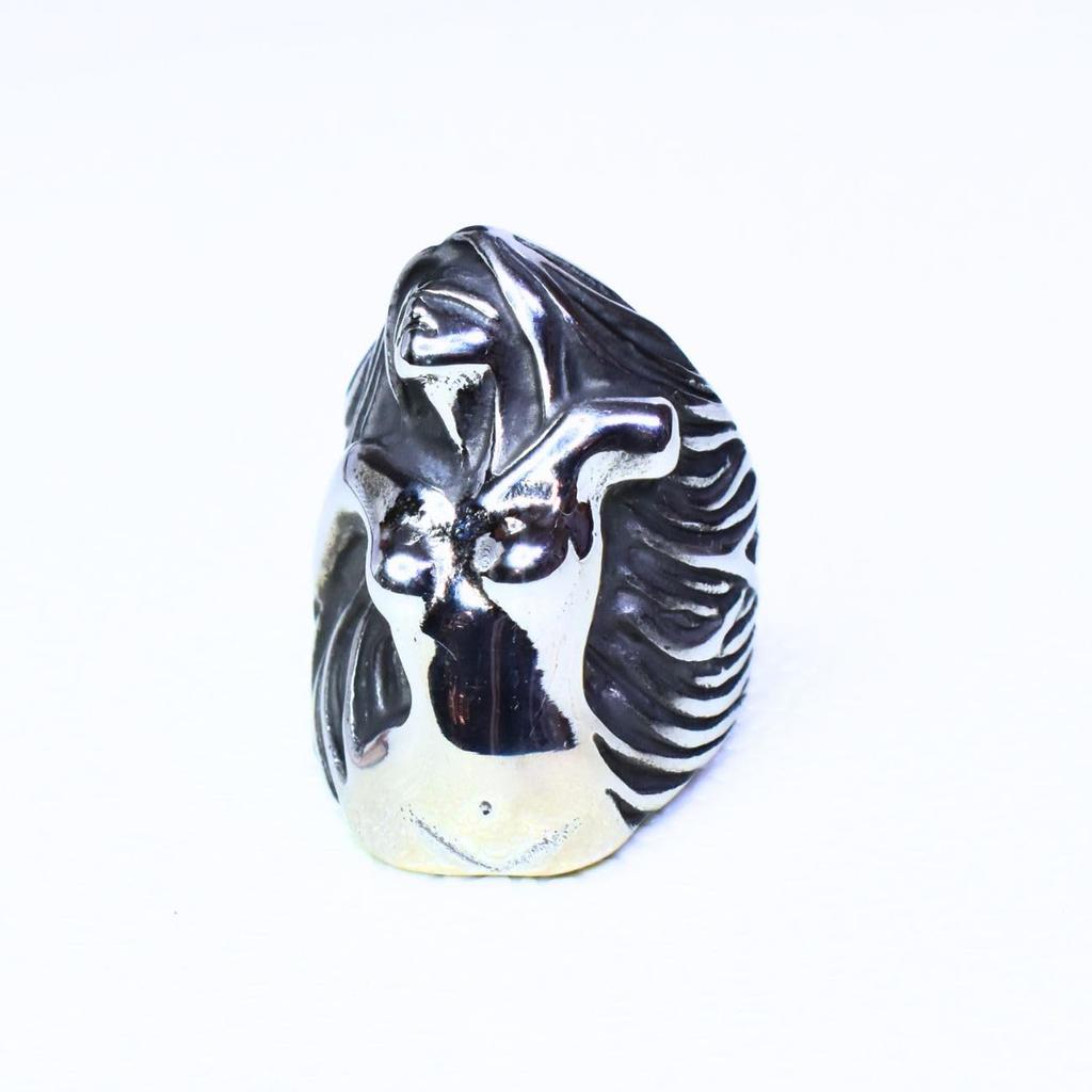 [Magic of Sedona] Men's Fairy Breath Ring, Size US 9, Titanium, Fairy Breath Ring, Goddess Venus Signet Ring, Fairy Ring, Elf Promise Ring