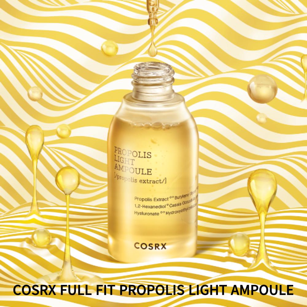 COSRX FULL FIT PROPOLIS LIGHT AMPUŁKA 40ml / Glow Nutrition Korean ampułka | Pielęgnacja skóry / Esencja do zabiegów na twarz