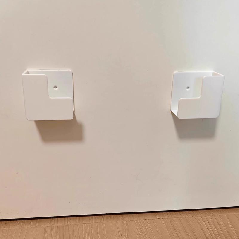 No-Drill Storage Rack Wall-Mounted Weight Scale Organizer With Strong Adhesiv Durable Plastic For Gym & Home