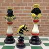 3pc International Chess Sculpture Decoration, Resin Chess Statue,  Chess Pieces Window Display Ornament, Creative Home Decor