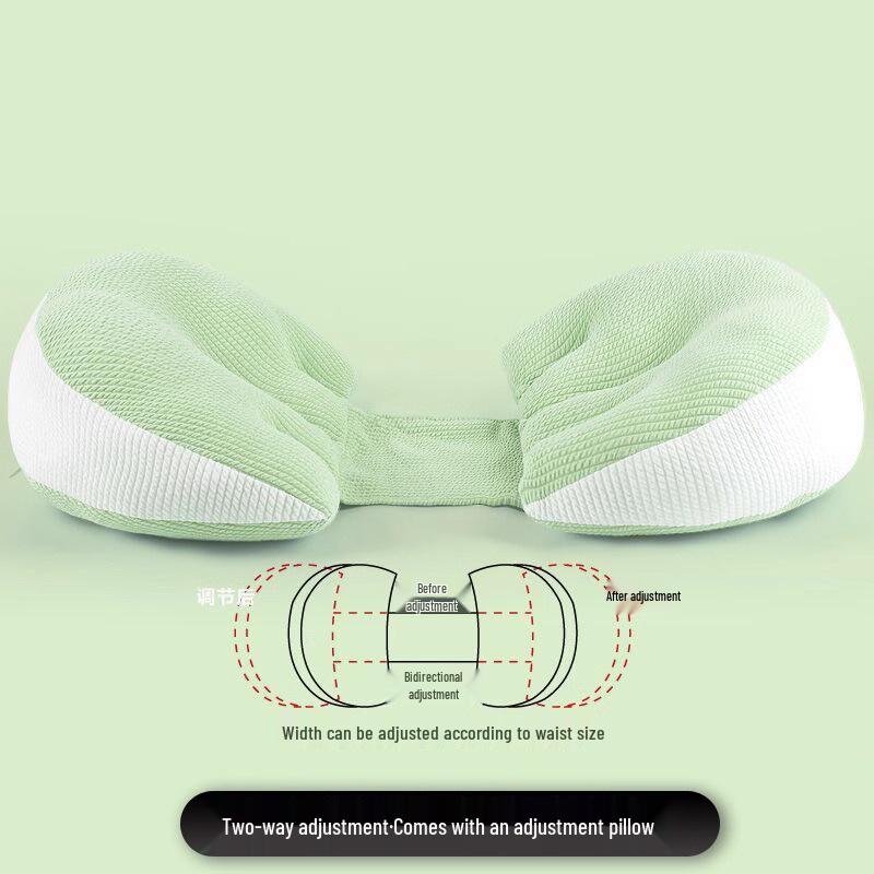 SnoozeShade U-Shape Pregnancy Pillow: Lumbar & Belly Support for Side Sleepers