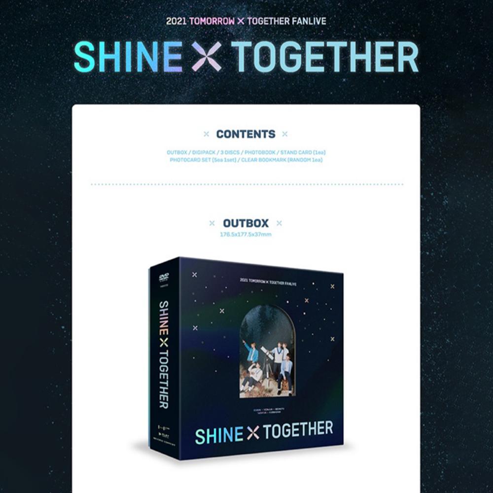 TXT DVD de la transmisión en vivo de los fans de SHINE X TOGETHER 2021