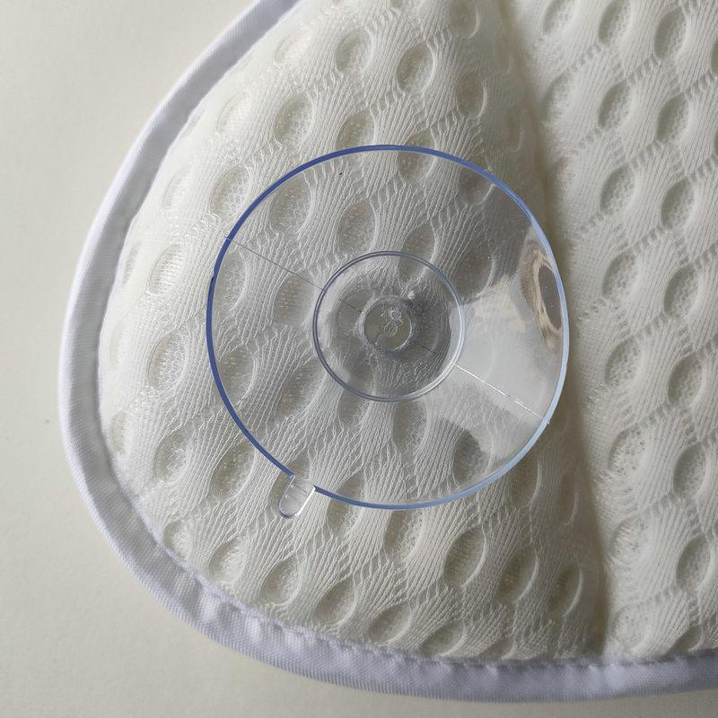 Butterfly Washable Polyester Bathtub Pillow with Suction Cups, Mesh Spa Bath Backrest for Hotel & Home Bathroom Relaxation