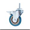 Custom 3 inch universal wheel brake gray rubber wheel 4 inch industrial caster cart pulley roller roller rack silent wheel