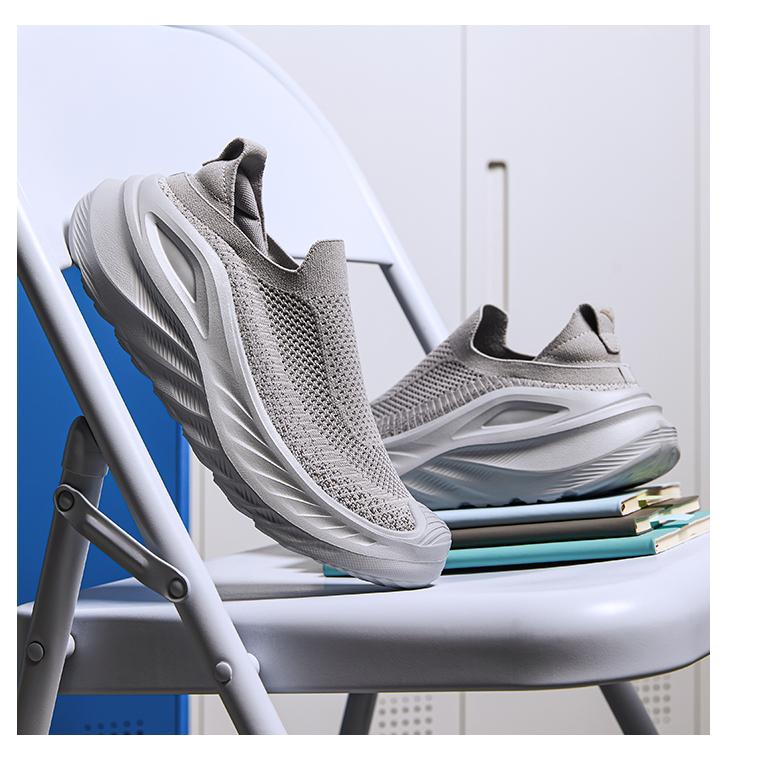 Anta Lässige Trendige Rutschfeste Verschleißfeste Low-Top Lifestyle-Schuhe Herren Sneaker Grau 112528865-5