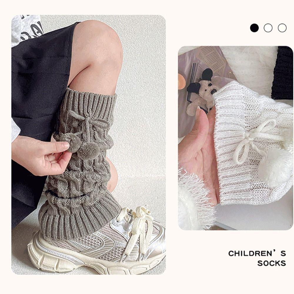 Knitting Children's Sock Cover Korean Style Leg Cover Autumn and Winter