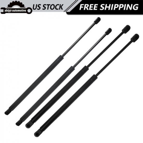 4Pcs Rear Window Glass+Hatch Tailgate Gas Shock Struts For Ford Escape 2001-2007