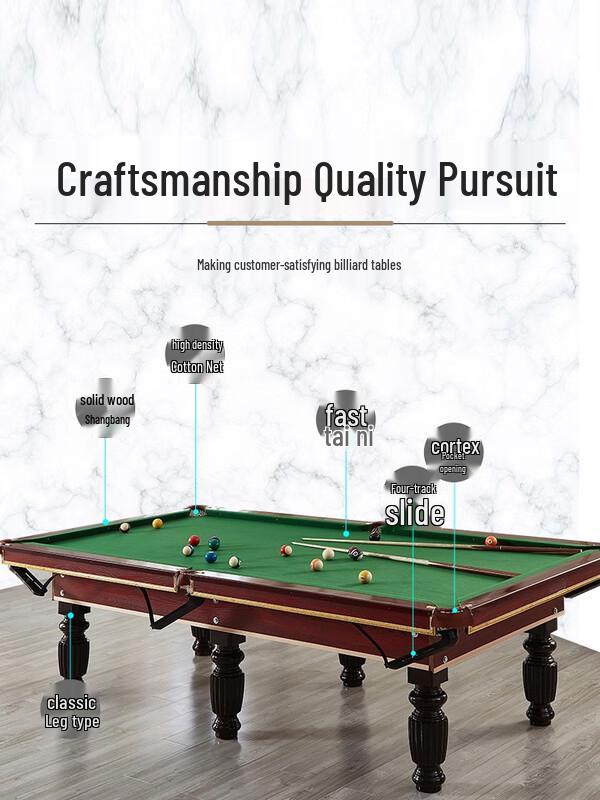 Beirong Marble Top Chinese 8-Ball Pool Table with Automatic Ball Return