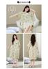 Antibacterial Xinjiang Cotton Nightgown: Women's A-grade Pure Cotton, Chest Pads, Summer Plus Size, Cute Homewear Dress