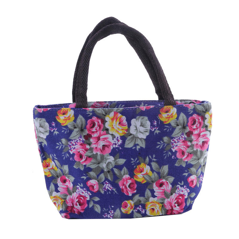 Vintage Printed Tote Bag for Women Fashion Large Capacity Shopping Shoulder Handbag
