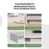 Suporte para Monitor Prateleira de Mesa de 3 Níveis Acessórios de Computador para Exibição Estação de Trabalho Escritórios Estudo Dormitório Universitário Negócios Trabalho