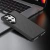 Funda para Teléfono con Textura de Fibra de Carbono y Tacto de Piel para Samsung Galaxy S26 S25 S24 S23 Plus Ultra Cubierta Anti-Arañazos a Prueba de Golpes