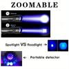 UV Flashlight 395nm Ultraviolet Torch with Pen Clip Portable Mini Ultra Used Violet Light Pet Urine Scorpion Detector UV Lamp