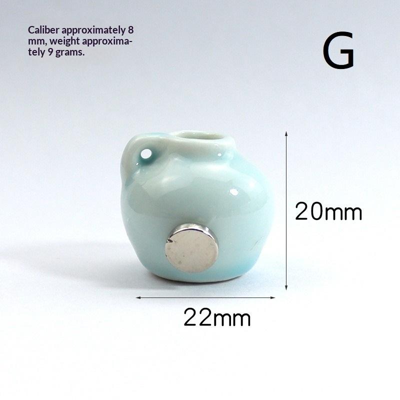 Small Fridge Magnet Decoration Mini Ceramic Vase Micro Landscape Ornament Cute Magnets For Flower Arrangements