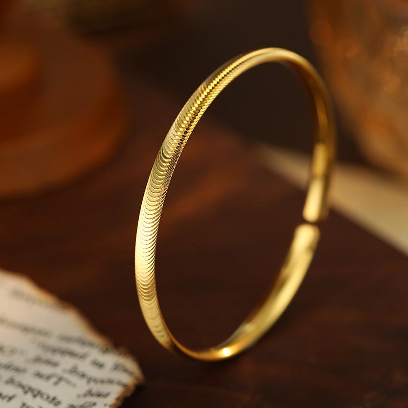 

Браслет женский Banyan Tree S925 серебро «Кошачий глаз» - Стильный, из цельного золота, универсальное матовое модное украшение S925 Silver золотой