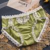 Women's Cute Bowknot Lace Mid-Waist Cotton Panties