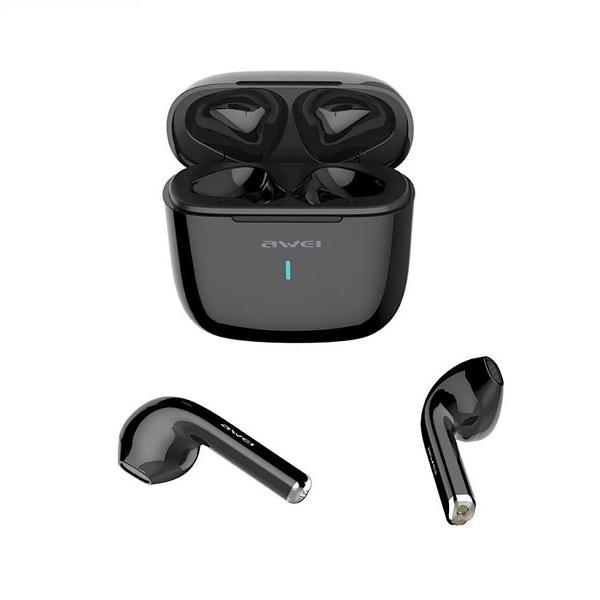 Słuchawki Bluetooth AWEI T26 TWS z stacją dokującą Czarne