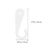 500pcs Plastic J Shaped Header Hook Sock Hanger Hooks Socks Gloves CapStockings Display Hanging For Clothing Parts