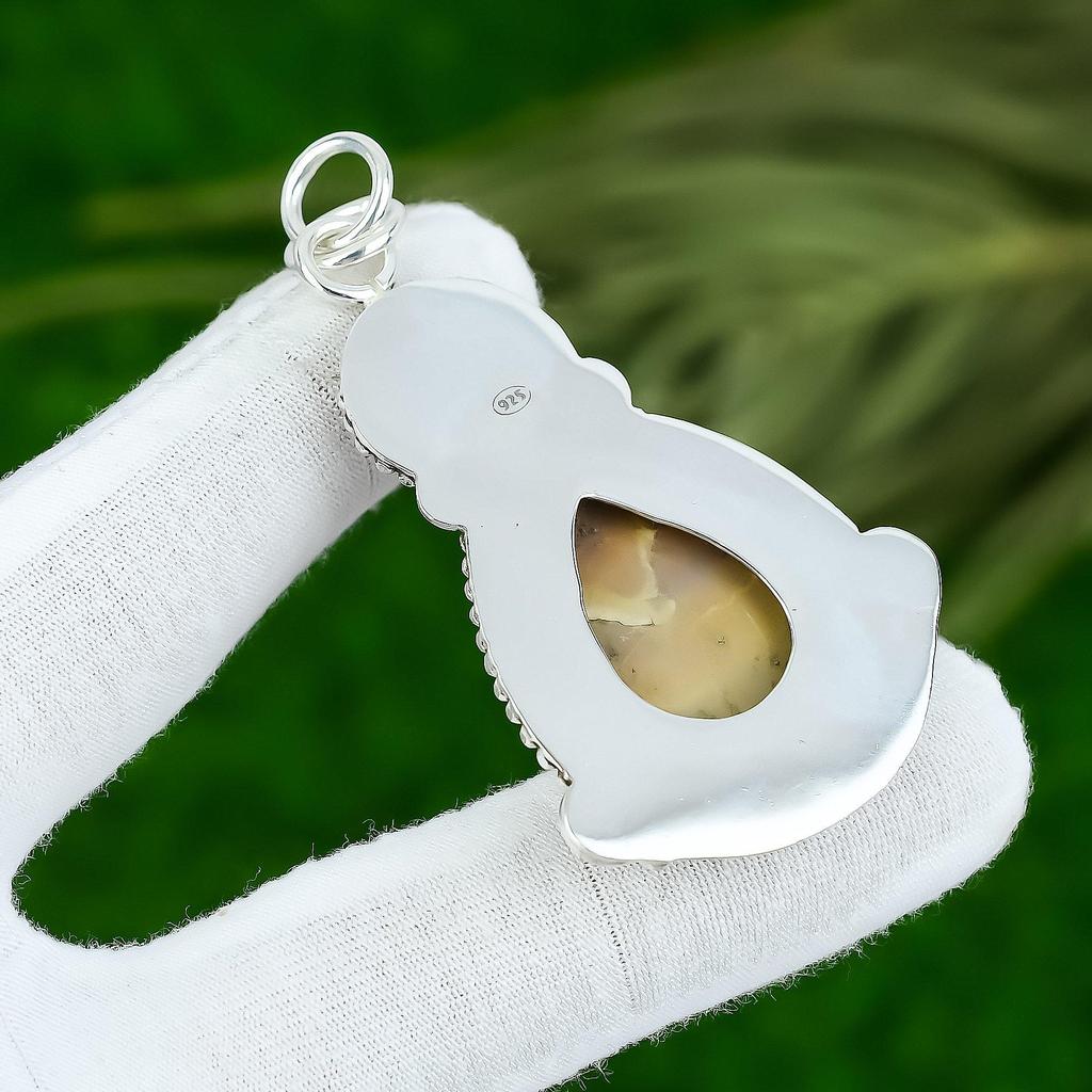 June Birth Mother Of Pearl Gemstone 925 Sterling Silver Birthday Wedding Pendant