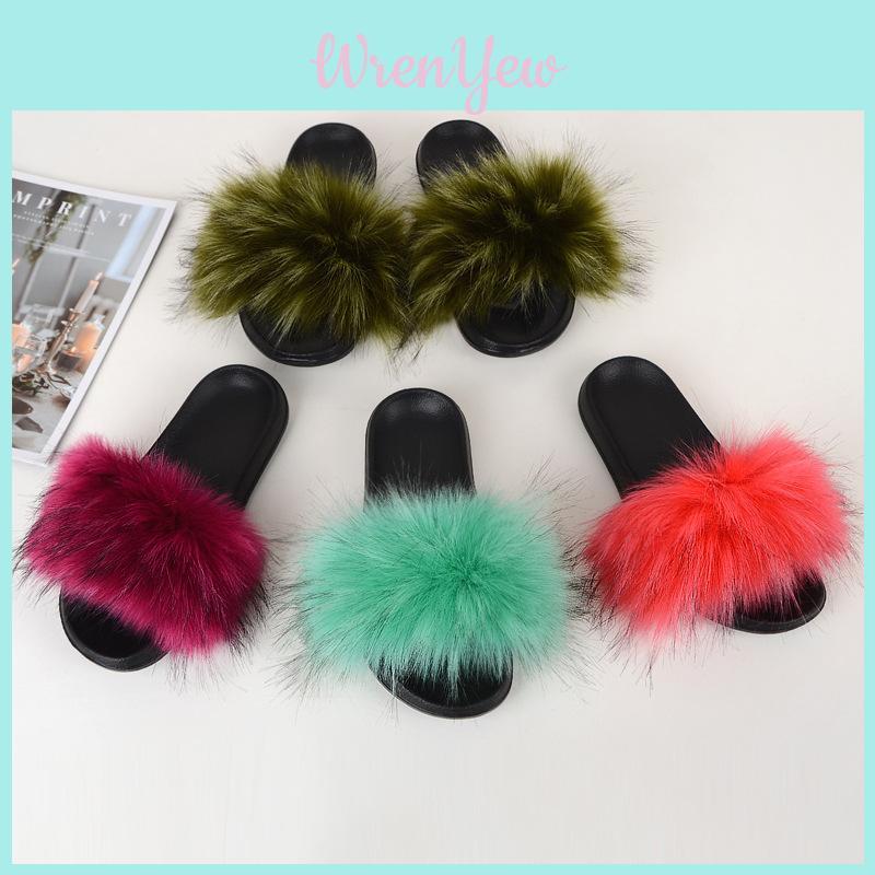 Handmade Soft Fluffy Sandals With Patchwork Design For Everyday Comfort