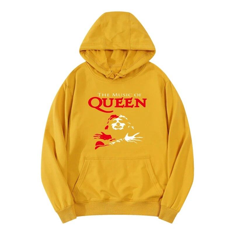 Music Legendary Rock Band Hoodies Queen Unisex Women Streetwear Hoodie Sweatshirts Harajuku Pullovers Unisex Tracksuits Clothing