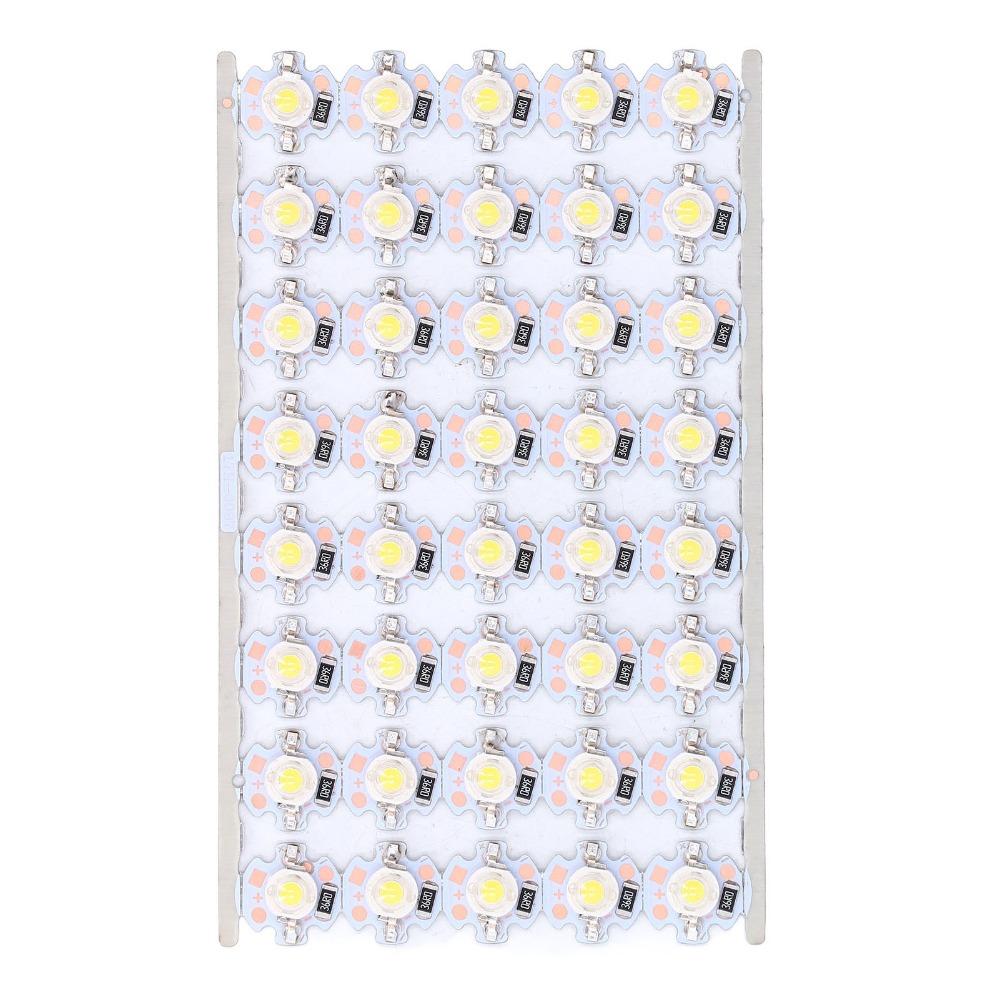 40pcs 1W LED Chip Bulb Aluminum Plate Light Source Chip Durable LED Lamp Beads  Automotive Lighting