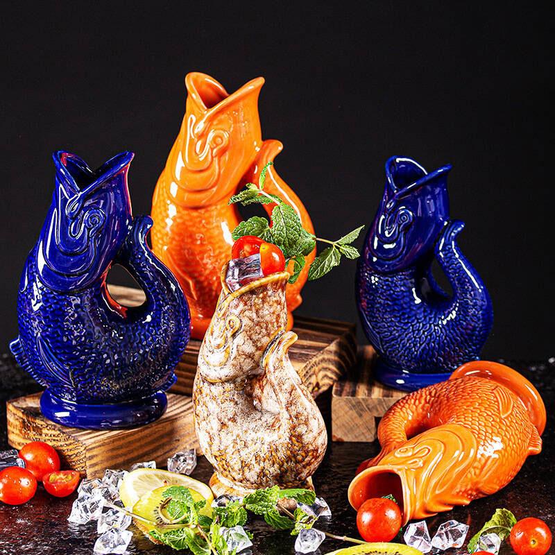 1pcs Creative Tiki Cups Cocktail Cups Tiki Cups Hawaiian Bar Mugs Bar Wine Sets Fish Cups Mask Cups The Best Gifts for Friends