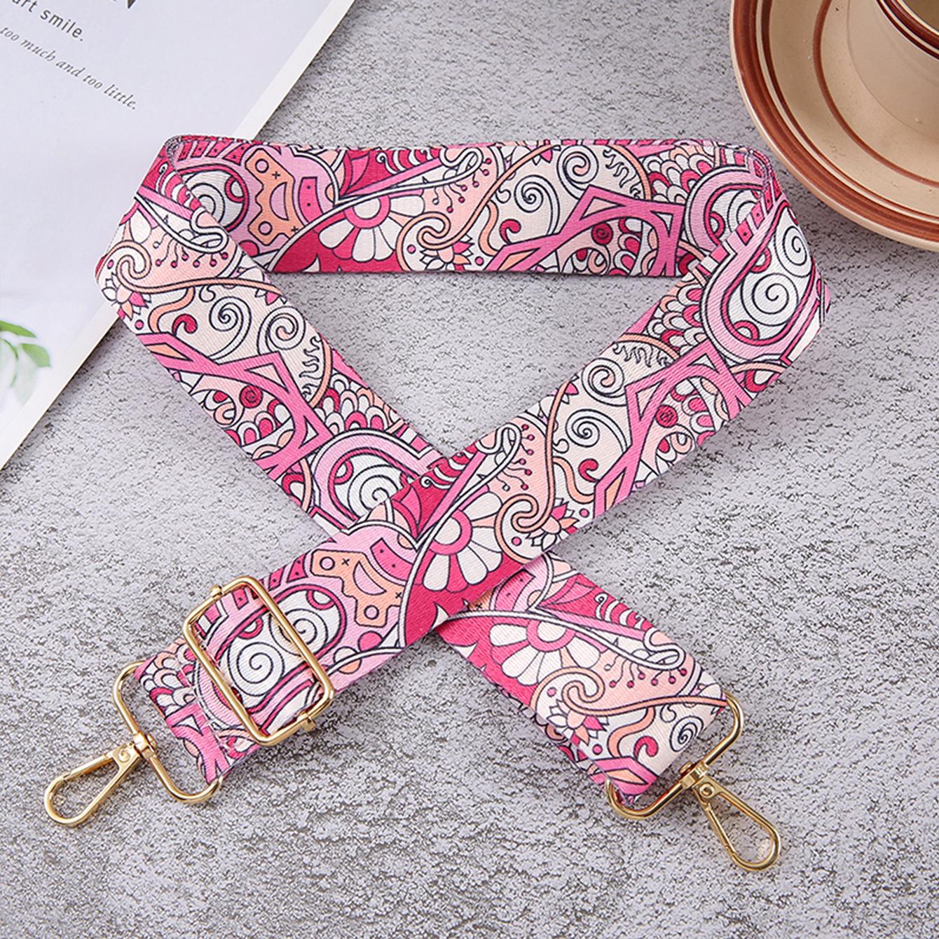 

Stylish Retro Shoulder Bag Strap Multi-function Freely Adjustable Versatile Bag Shoulder Strap Can Replace Travel Accessories рожевий