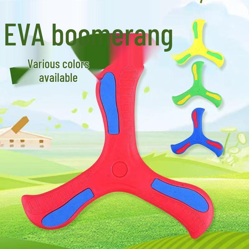 

EVA Kids’ Three-Leaf Boomerang Toy - Boys Outdoor Interactive Return Triangle for Parent-Child Fun